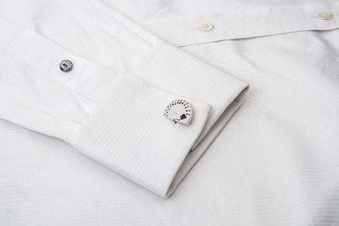 Playing Card Cufflinks for Men (Silver)...