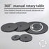 Lazy Susan Organizer 360 Degree Manual Rotary Table Lazy Sofa Storage Shelf, Mini Lazy Sofa Turntable, Ball Bearing Rotating Fridge Tray Ideal for...
