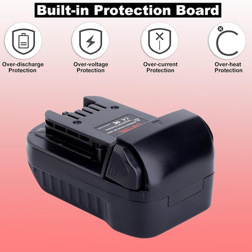 Biswaye Adapter Compatible with Milwaukee M18 Tools, Compatible with DeWalt 20V Max Battery to Replacement for Milwaukee M18 18-Volt Battery, DW18...