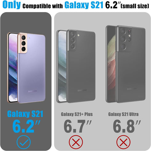 ESDOT for Samsung Galaxy S21 Case,Military Grade Passing 21ft Drop Test,Rugged Cover with Fashionable Designs for Women Girls,Shockproof Protectiv...