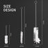 Living and Giving 3Pcs Set of Bottle Cleaning Brushes Kitchen Nylon Multifunction Clean Brush Set (L.&G.)...
