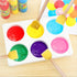 Round Sponge Brush, 30Pcs Round Sponge Foam Brush Set for Painting Wooden Handle Sponge Brushes Painting Tools for Kids Painting Crafts and Arts (...
