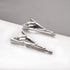 2Pcs Hunting Tie Clip Set for Men Unique Silver Gun Sword Arrow Tie Bar Personalized Fathers Day Birthday Jewelry Gift...