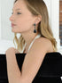 Mariell Black Crystal Teardrop Dangle Earrings, Jewlery for Brides, Bridesmaids, Prom and Wedding Parties...