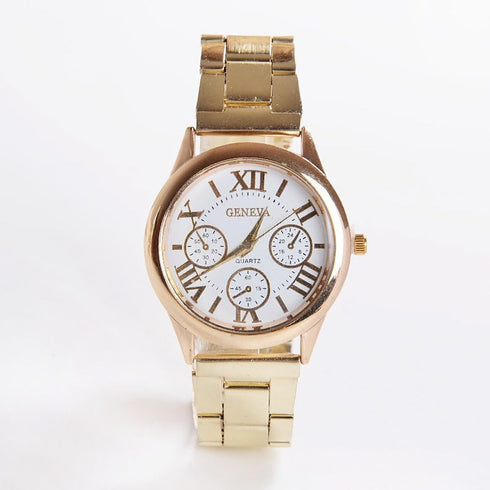 Weicam Women Girls Wholesale 2 Pack Watch Set Roman Numerals Dial with 3 Decorated Small Sub-dials Men Business Stainless Steel Quartz Analog Wris...