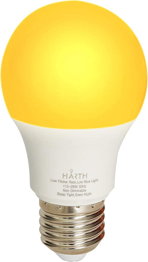 Harth - Sleep-Shift Sleep Ready Light, 7 watt Dimmable LED Amber Bulb. Supports Healthy Sleep Patterns with Ambient Low Blue Night Light, Pack of ...