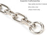 Fashion Large Metal Cross-Body Purse Strap Extender,Handbag Shoulder Strap Extender,Bag Chain Accessory Charms (Silver)...