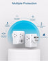 Australia New Zealand Power Plug Adapter, US to Australia Travel Adapter with 3 American Outlets 3 USB Ports (1 USB C), Type I Plug Adapter Travel...