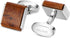 Mens Natural Handmade Rosewood Cufflinks Handcrafted Wooden Square Cuff Links (Bruma Rosewood)...