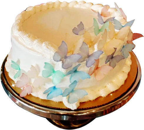 Edible Butterflies for Cake Decorating Set of 24-2" Big Size Cake and Cupcake Toppers, Butterfly Cake Toppers...