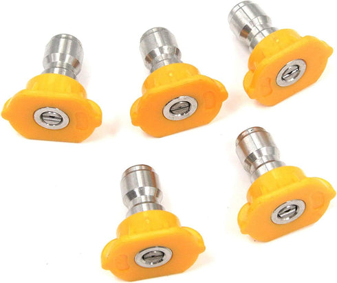 T Tulead High Pressure Washer Nozzle Yellow Power Washer Spray Nozzle Tips 15 Degree,1mm,1.2mm,1.4mm,1.6mm,2mm...