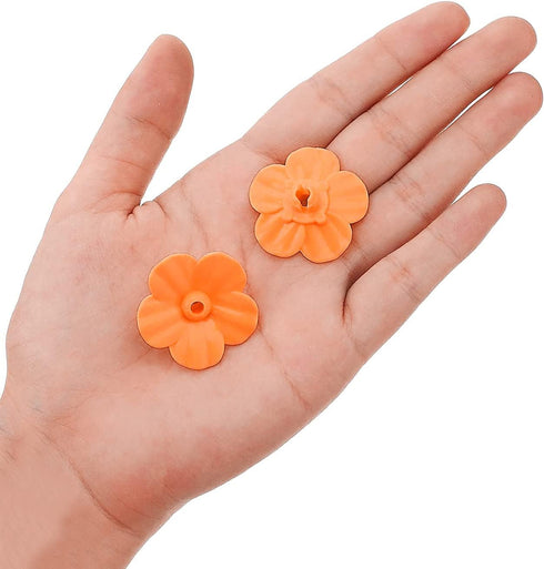 24 PCS Hummingbird Feeder Parts Hummingbird Feeders Replacement Flowers for Outdoors Bird Feeding Ports Replacement Parts of Window Hanging Bird F...