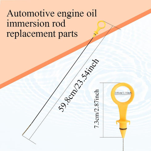 Car Engine Oil Dipstick Replacement OEM#06H-115-611E, Double Hole Oil Dipstick for Checking Oil Level, Professional Car Accessories Fit for Audi A...