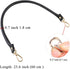 BEAULEGAN Purse Leather Handles Replacement 2 Pcs for Handbag, 23.6 Inch, Black Gold...