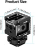 Suptig 3 Port Cold Shoe Mount with 1/4"-20 Thread for Camera Cage Flash LED Monitor Microphone etc....