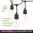 Jslinter 24-Pack LED 1W String Light Bulbs, S14 Plastic Shatterproof Edison Vintage Style Replacement 1 Watt Outdoor 2200K, Waterproof, Warm White...