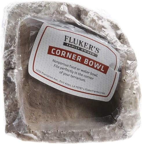 Fluker's Food and Water Reptile Corner Bowl, Small 4"...