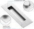 Ravinte 1 Pack Brushed Nickel Sliding Closet Door Handles Silver Flush Pulls 7in Length Recessed Finger Pulls for Sliding Barn Door Sqaure Cabinet...
