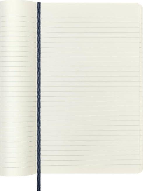 Moleskine Classic Notebook, Soft Cover, Large (5" x 8.25") Ruled/Lined, Sapphire Blue, 192 Pages...