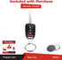 KeylessOption Keyless Entry Remote Fob Uncut Ignition Car Key for 2014-2015 Honda Civic, CR-V 2013-2016 Honda Accord MLBHLIK6-1T...