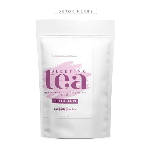 SLEEPING TEA - 30 Tea Bags, Tea for Sweet Dreams, Stress Relief and Relax, Calm Your Nerves & Enjoy Healthy Deep Sleep, 100% Natural Tea for Adult...