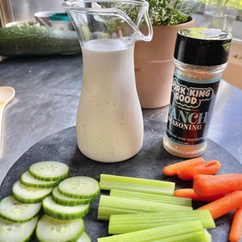 Pork King Good Ranch Seasoning for Cooking and Popcorn Seasoning - Keto Friendly, Paleo, No MSG, Gluten Free (Ranch, Single Shaker)...