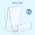 6 Pack Acrylic Book Stand, Clear Easel Stand for Display, Book Display Holder, Display Stand for Album, CD, Magazine, Postcard, Picture, Plate, Ar...