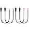 4 Pack RCA Male to Speaker Wire, RCA Male Plug Adapter Connector to Bare Wire Open End Audio Cable for Amplifier Audio Video Receiver Speakers...