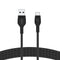 Belkin BoostCharge Pro Flex Braided USB-C to USB-A Cable (2M/6.6FT), Type C to A Cable USB-C USB-IF Certified Fast Charging Cable for iPhone 15, i...