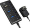 USB Hub 3.0 Network Hubs 7-Port USB 3.0 Hub with Smart Charging Port and Individual On/Off Power Switches for Windows 10/8 / Vista/XP and Mac OS X...