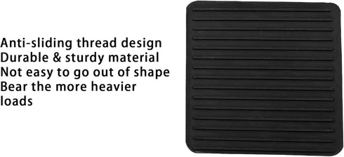 Non Slip Furniture Pads, SAFYY Square Rubber Anti Skid Caster Cups Leg Coasters, Couch, Chair, Feet, and Bed Stoppers with Anti-Sliding Floor Grip...