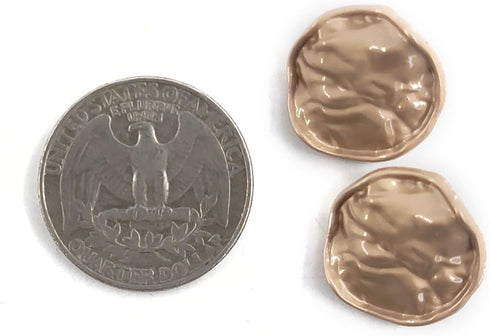 Golden Decorative Irregular Sewing Shank Buttons 20 Pcs - 18mm, 23/32"...