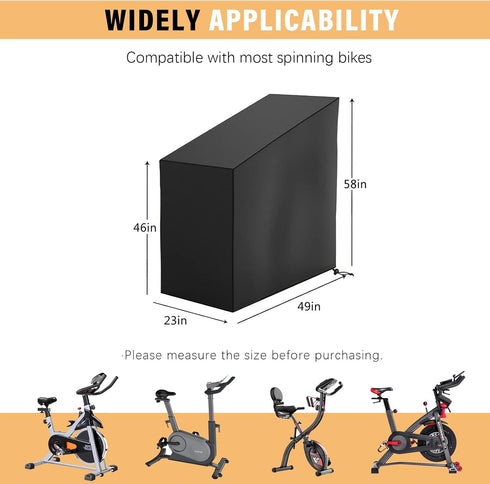 Tonhui Exercise Bike Cover, Upright Indoor Cycling Protective Cover Dustproof Waterproof Cover Ideal for Indoor Or Outdoor Use...