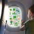 Window Clings Stickers for Kids Window Gel Clings Decals Thick Gel Clings Toddlers and Adults Classroom Home Nursery Airplane Birthday Party Suppl...