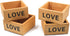 4 Pack Unfinished Wooden Box Rustic Small No Lid Wood Square Storage Organizer for DIY Crafts, Jewelry, Collectibles, and Home Decoration Succulen...