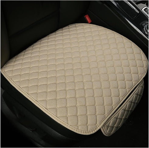 Car Seat Bottom Cover Pad, Breathable Auto Front Seat Protector with Storage Pocket, Comfortable Seat Bottom Cushion Mat for Most Vehicle, Univers...