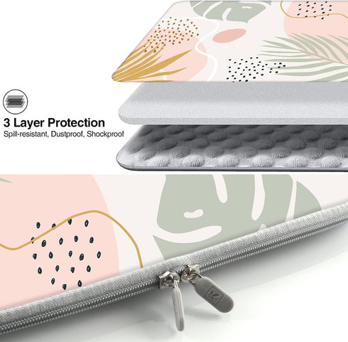 iCasso 13-13.3 inch Laptop Sleeve Bag, Waterproof Shock Resistant Neoprene Notebook Protective Bag Carrying Case Compatible MacBook Pro/MacBook Ai...
