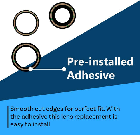MMOBIEL Back Rear Camera Glass Lens Replacement Compatible with iPhone 14 Pro / 14 Pro Max 2022. - Incl. Double Sided Adhesive, Tweezer and Cloth....