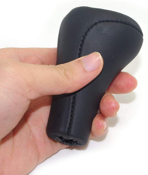Pursuestar Black Full Leather 5 Speed Manual Shift Knob for BMW 1 3 5 6 Series E30 E32 E34 E36 E38 E39 E46 E53 E60 E63 E83 E84 E90 E91 E92...