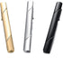 Roctee Men's Tie Clips, Neck Ties Necktie Tie Pins Clasp Tacks for Men with Gold Silver Black 3 Tone, Slim Tie Clip Accessories for Business Weddi...