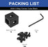 8pcs 2020 3-Way Corner Cube 2020 Extrusion Hardware T-Slot V-Slot Accessories with Screws and Nuts for 2020 Aluminum Extrusion Connector 3D Printe...