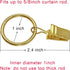 44 Pack Curtain Rings with Clips, Curtain Clip Rings Hooks, Bow Hanger Clips for Hanging Drapery Drapes Bows, Ring 1 inch Interior Diameter, Fits ...