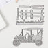 2PCS Fence Car Dies for Card Making, Vehicle Grass Fence Cutting Die for Scrapbooking on Clearance Paper Crafting Decor DIY Album...
