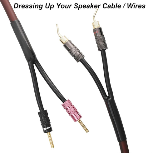 Cable Pants, Speaker Wire Pants (?13mm-2x4.3mm/ 0.511"- 2X 0.168) Dressing Up Or Protecting Your Speaker Cables, Audio Subwoofer DIY Accessories.....