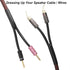 Cable Pants, Speaker Wire Pants (?13mm-2x4.3mm/ 0.511"- 2X 0.168) Dressing Up Or Protecting Your Speaker Cables, Audio Subwoofer DIY Accessories.....