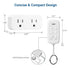 DEWENWILS Wireless Remote Control Outlet, 2 Independent Control Sockets Electrical Remote Light Switch, No Interference Remote Outlet Switch, No W...