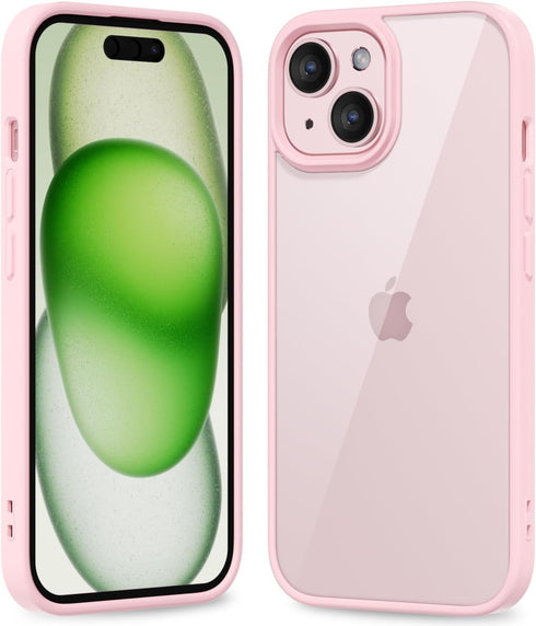 oakxco Thin Slim Clear case for iPhone 15 iPhone 14 iPhone 13 Case, Transparent Hybrid Hard Plastic & Soft Silicone Rubber Bumper, Non-Yellow Acry...