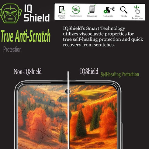 IQShield Screen Protector Compatible with Samsung Galaxy A52 5G (2-Pack) Anti-Bubble Clear TPU Film...
