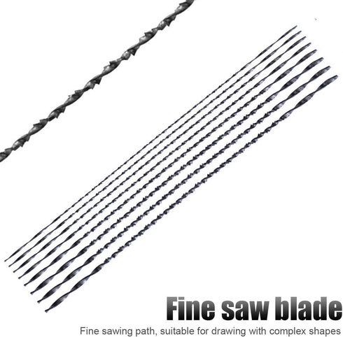 Coping Saw Heavy Duty Metal Woodworking Hand Saw Fast Cutting Non-slip Hacksaw,8 Pieces Scroll Saw Blades with Spiral Teeth, For Woodworking Jewel...