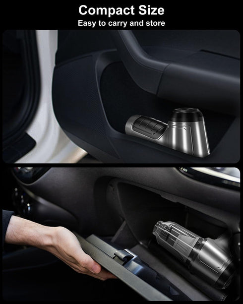 Mini Handheld Vacuum Cleaner Cordless - Car Vacuum Portable Rechargeable with High Power Brushless Motor 12000 PA Strong Suction 3 in 1 Mini Hand ...